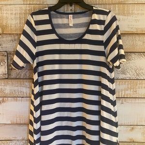Navy & white stripe LLR perfect T.